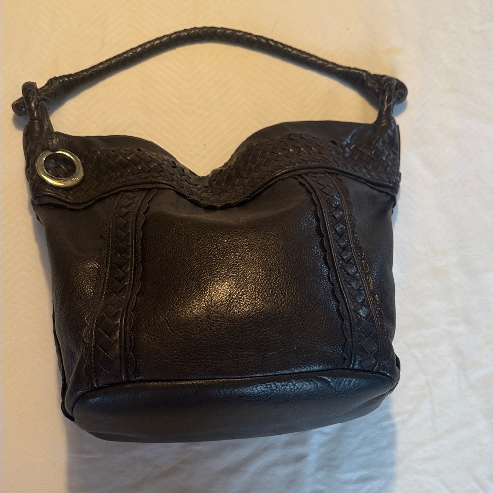 Elliott Lucca Brown Leather Hobo Bag
